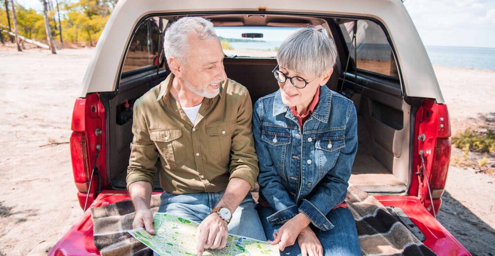 Senior Couple On a Roadtrip