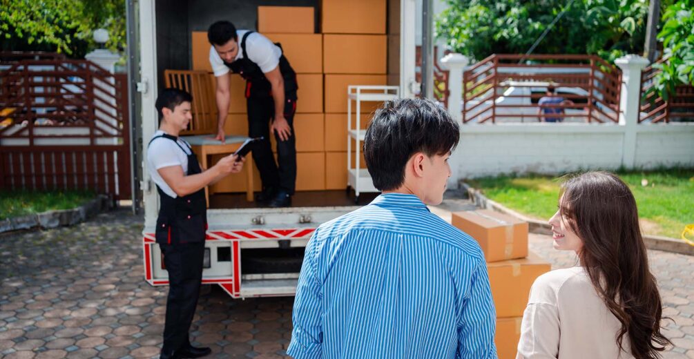 Movers loading a truck