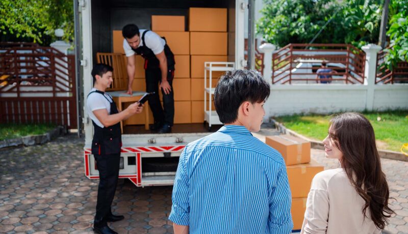 Movers loading a truck