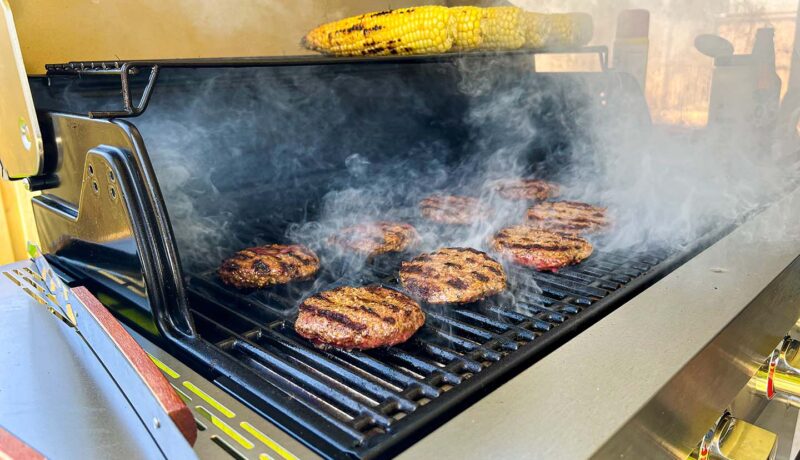 Cooking with a grill