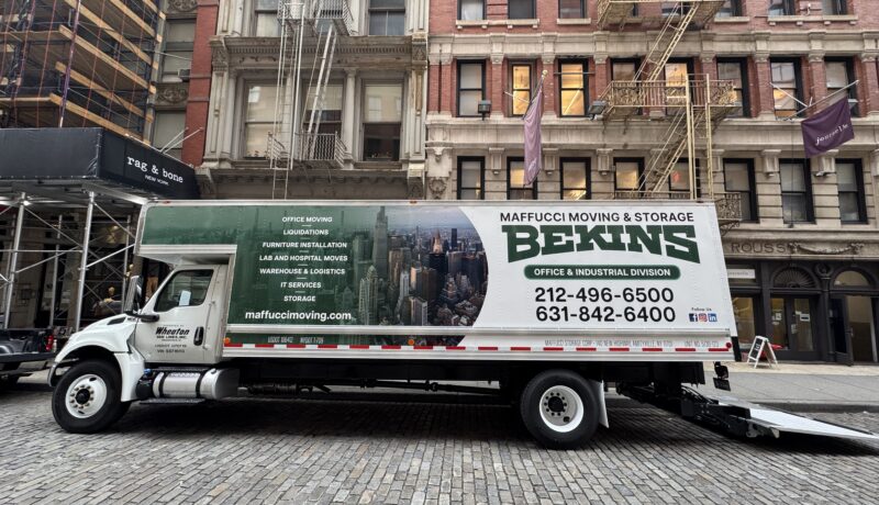 Maffucci Moving Truck Parked Side view 2